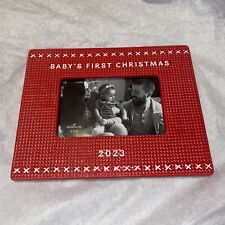 RARE Hallmark Baby's First Christmas 2023 Picture Frame BRAND NEW GREAT picture