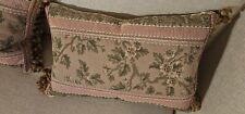 Antique Wool Tapestry Verdure Cherry Blossom pillow cover 15 X 23 Lumbar picture