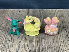 Vintage~ Lot of 3 ~ Diener Ind. ~ Itty Bittys Easter Characters ~ 1960s Erasers picture