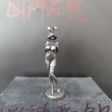 Brass Naked Girl Statue Sexy Beauty Model Body Art Anime Ornaments Hand Grip picture