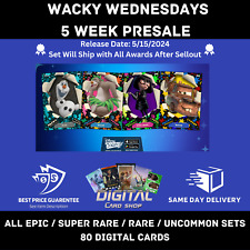 Topps Disney Collect Wacky Wednesdays 5 Week PRESALE ALL EPIC SR R UC 80 Cards picture
