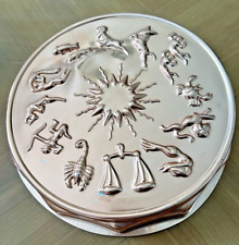 Vintage Copper Astrology Signs Chocolate/Cake Mold Dish (12 Cups) Unique picture