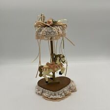 Ideas In Wood Vintage Carousel Horse On Heart Platform picture