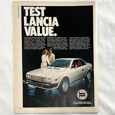 Vintage 1978 Lancia HPE Estate Coupe Car  Magazine Print Ad Full Color 8