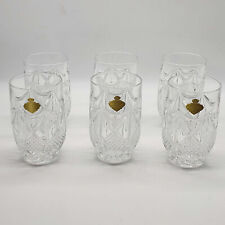 Set of 6 Vintage Echt Bleikristall German Cut Led Crystal Glasses w/stickers picture
