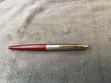 Vintage Parker 45 Red Fountain Pen SS Made in USA (Not Tested) picture