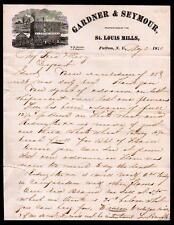 1870 Futton NY - Gardner & Seymour - St Louis Mills - History Letter Head Bill picture
