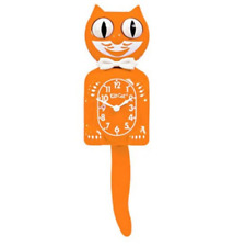 Festival Orange Kit Kat Cat Klock Clock FREE US SHIPPING New for 2023 picture