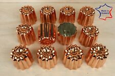 12 Copper canele molds medium 1.75 inches 12 Copper cannele made in France picture