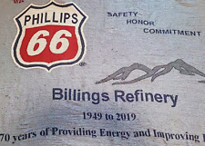 Phillips 66 Throw Blanket 68X42 Billings Montana Refinery Fringe Edges 1949-2019 picture