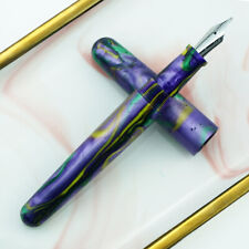 Fuliwen 017 Resin Fountain Pen Big Size with Silver Snake Ring M Nib Gift Pen picture