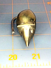 Vintage Small Brass Figurine Mouse Room Decor Paper Weight With Tail picture