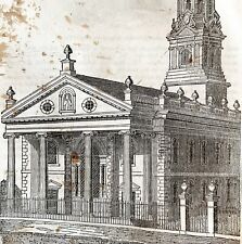 St Pauls Church Montgomerys Tomb 1845 Woodcut Print Victorian Revolution DWY9D picture