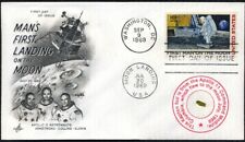 Apollo 11 FLOWN Kapton Foil on Beautiful 1st Man on the Moon First Day Cover-COA picture
