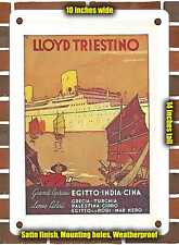 METAL SIGN - 1936 Lloyd Triestino Egypt India China - 10x14 Inches picture