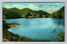 Ute Pass CO-Colorado, The Lake At Green Mountain Falls, Vintage Postcard picture