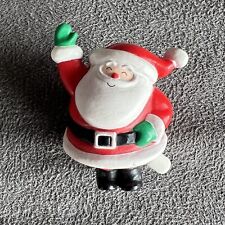 Vintage Santa Wind Up Christmas Pin Waving St. Nick picture