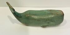 VINTAGE 1940s SRG (SELL RITE GIFTS) BRONZE PATINA LARGE 4.5 WHALE FIGURE RARE picture
