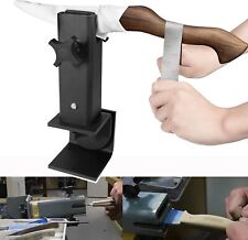 Swiveling Multi-Mount Knife Making Vise rubber grips Solid steel rotates 360° picture