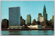 New York City Panoramic View of United Nations Headquarters Postcard picture