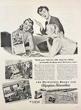 1947 The Milwaukee Road Railroad Olympian Hiawathas Train Car Vintage Print Ad picture