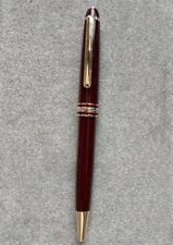 Luxury 163 Resin Series Wine Red+Gold Clip 0.7mm nib Ballpoint Pen picture