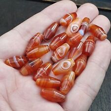 AA Lot 20 Agate Himalayan Taiwanese Red Agate Natural Eye Bead RD-L-20 picture