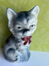 vtg porcelain GRUMPY CAT Japan antique kitty chonky meme mad fat Persian kitten picture