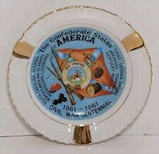 Vintage 1961 The Confederate States Of America Civil War Centennial Ashtray  picture