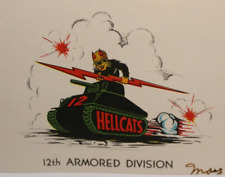 WWII 1944 US Army 12th Armored Division Hellcats Letter African American Combat picture