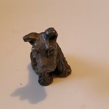 Scottie dog mini figurine, solid pewter picture