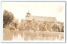 c1940's Little Chapel By Lake Knotts Berry Buena Park CA RPPC Photo Postcard picture