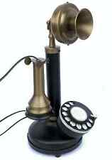 Antique Replica Vintage Style Rotary Dial Candlestick Working Desk Telephone picture