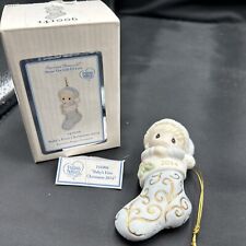 2014 Precious Moments Baby's First Christmas - Boy 141006 Porcelain Ornament picture