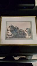 Framed Professional Picture Vintage Mount Rushmore picture