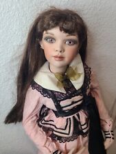 Rare Jan Mclean Porcelain Doll, Jessica, Pink Eyes, Limited Edition 2998/3000 picture