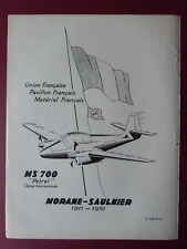 6/1951 PUB MORANE SAULNIER AVION MS 700 PETREL AIRCRAFT ORIGINAL FRENCH AD picture