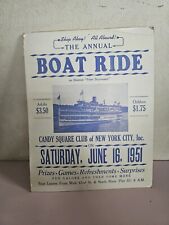 Advertisement for a boat ride in 1951, Vintage  picture