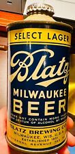 Rare Blatz Cone Top Beer Can Old Blatz Brewing Co Milwaukee Select With Cap - EX picture