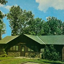 Zaleski OH Ohio Postcard Lake Hope State Park Laurel Lodge picture