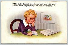 Comic Postcard My Girl's turned Me Down And Told Me Find Sympathy In Dictionary picture