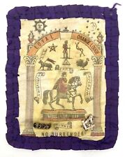 RARE Antique LOYAL ORANGE LODGE Order William III Masonic Silk Patch c. 1870s picture