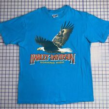 Vintage HARLEY DAVIDSON Soaring High T Shirt Large Single Stitch Eagle 1989 USA picture