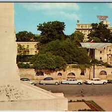 c1960s San Antonio, TX Alamo Plaza Monument Tex Ford Chevy Mercury Cars PC A233 picture
