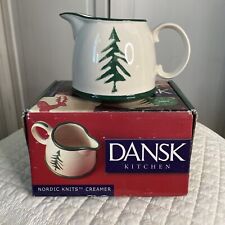 Dansk Nordic Knits Green Christmas Creamer 3