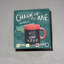 Gift Message Mug (Chalk it to Me) 12 oz Micro & Dishwasher Safe picture