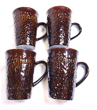 Vintage Kahlua Coffee Mugs Set of 4 Pernod-Ricard USA 4.75
