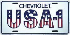 Chevrolet USA-1 Embossed Metal License Plate / Sign picture