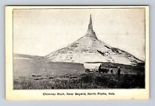 North Platte NE-Nebraska, Chimney Rock, Antique Vintage Souvenir Postcard picture