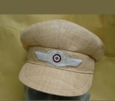 WW2 German  Luftwaffe Africa Tropical Straw Visor Cap Repro picture